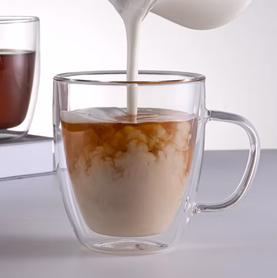 Bicchiere da birra con teschio e teschio, decorazione personalizzata per bar, tazza trasparente a doppio strato