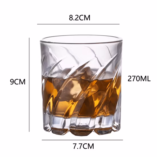 Tazza di decompressione rotante per bicchiere di vino rotante per whisky da bar