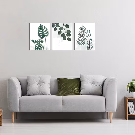Decorazione da parete in legno con foglie tropicali Arte da parete a foglia per la decorazione domestica