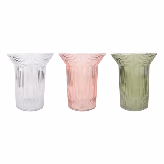 Vaso in vetro crack soffiato a bocca per la decorazione domestica